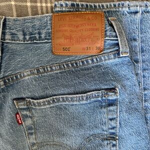 Women’s Levi 501 Jeans- Width: 31, Length: 30